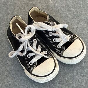 Classic Black and White Kids Sneakers converse all stars